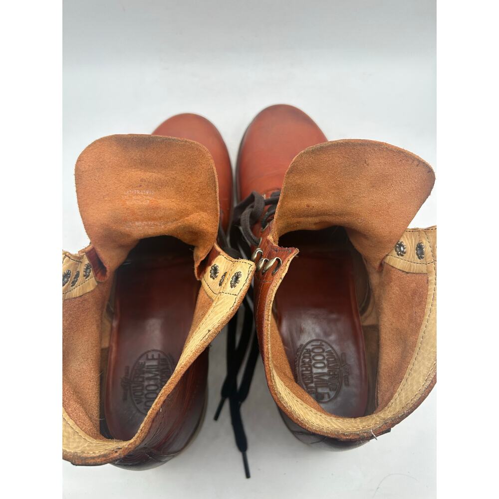 Wolverine 1000 Mile X Buffalo Trace Brown Tan Leather Lace Up Boots Men’s 10 - Picture 12 of 15